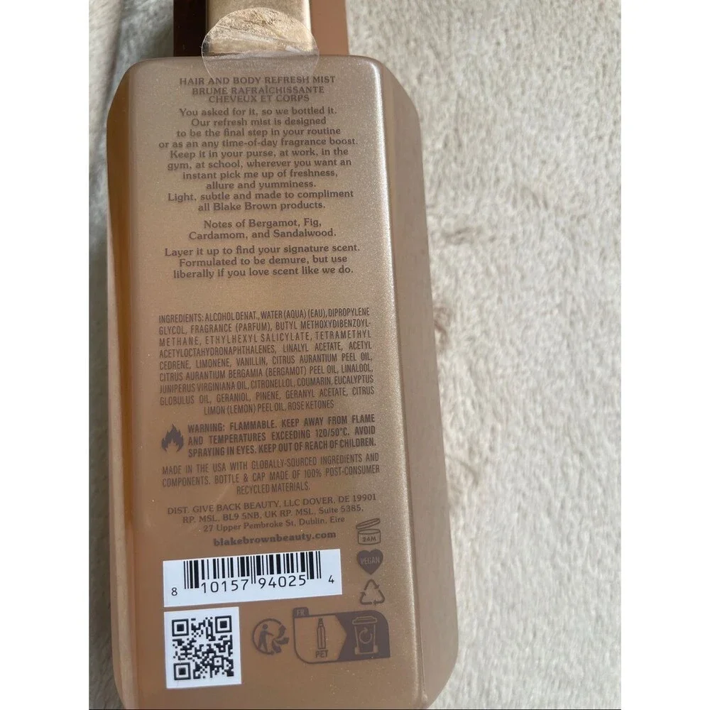 Blake Brown Wild Nectar Santal Hair & Body Refresh Mist 5 floz